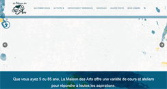 Desktop Screenshot of maison-des-arts.com